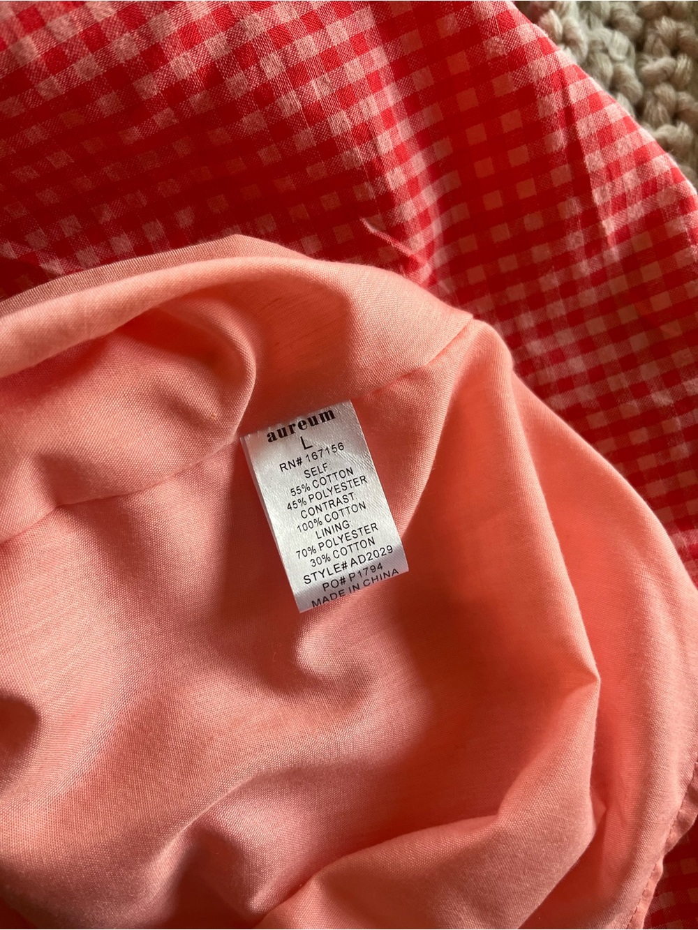 NWT Henly Hot Pink Gingham Midi Dress - Picture 8 of 8
